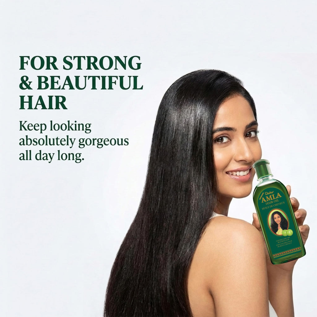 Dabur Amla Hair Oil – Nourishing with Pure Amla Oil For Hair Growth, 300 ml | Botanical Extracts for Healthy, Moisturized Scalp, Strong, Shiny Hair – Ayurvedic Strengthen Roots for Men & Women