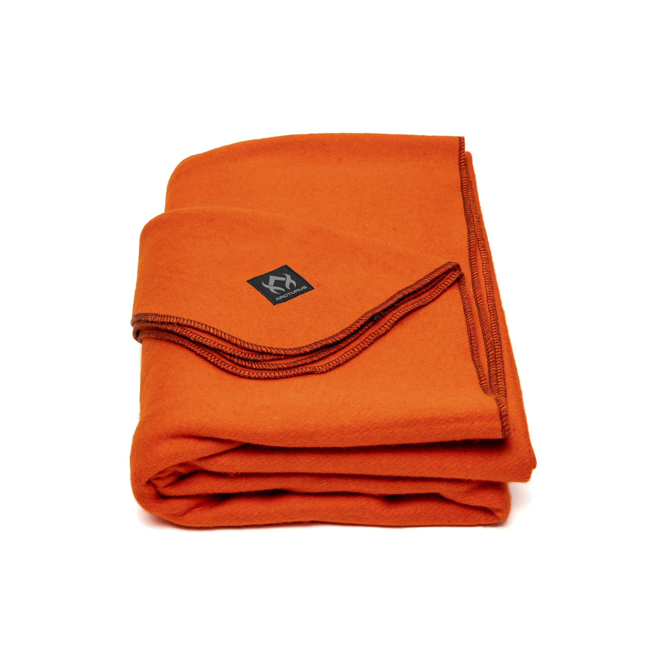 Buy now Arcturus Military Wool Blanket - Warm, Thick, Washable - Great for Outdoors, Camping, Stadium Blanket, Picnics, Travel - Car & Bushcraft Survival Kits Military Ember at indiglob india
