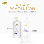 Dove Shampoo Volume & Fullness for Fine, Thin Hair with Bio-Protein Care Technology and Biotin 28 Fl Oz (Pack of 4)
