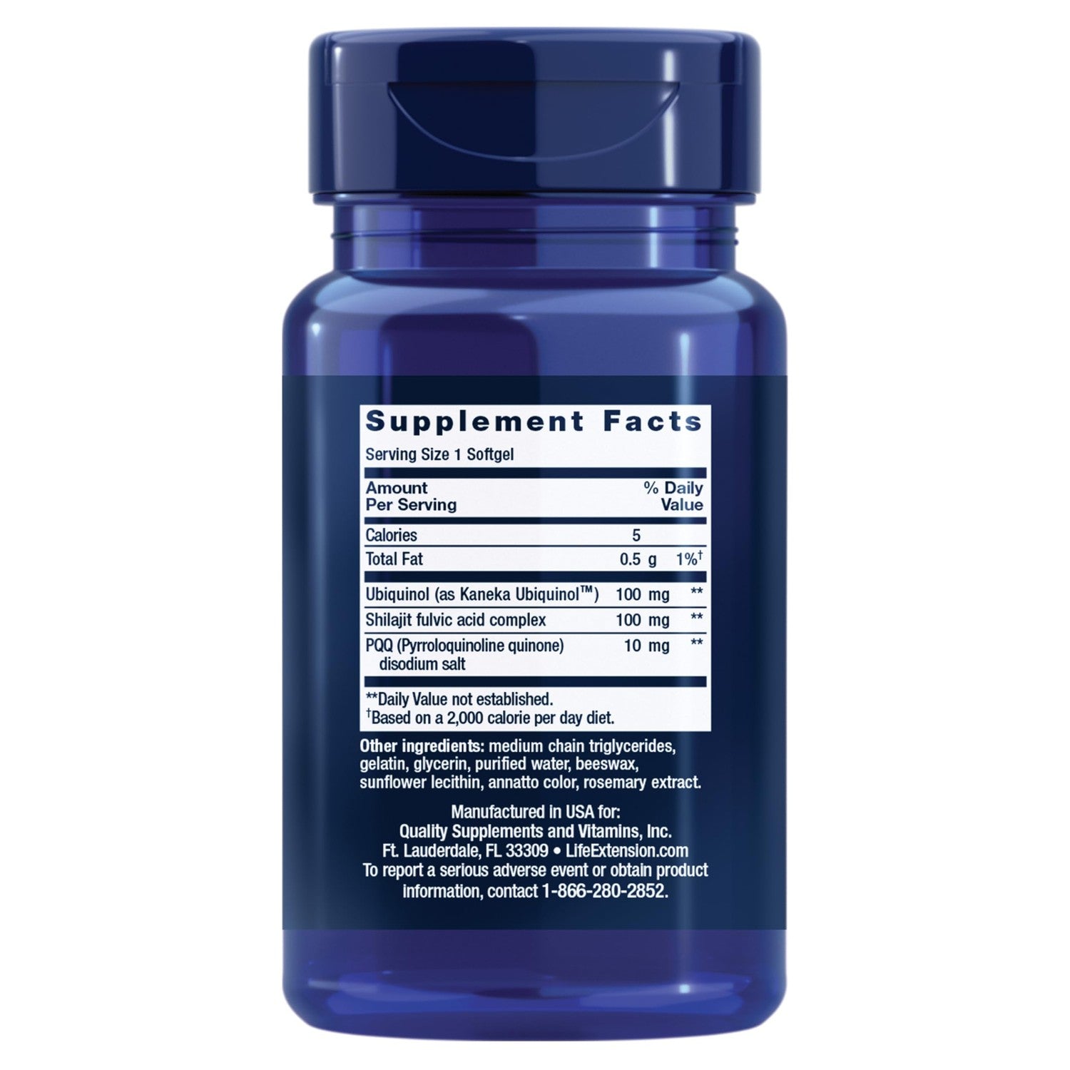 Life Extension Super Ubiquinol CoQ10 with PQQ, Heart Health, 30 Softgels