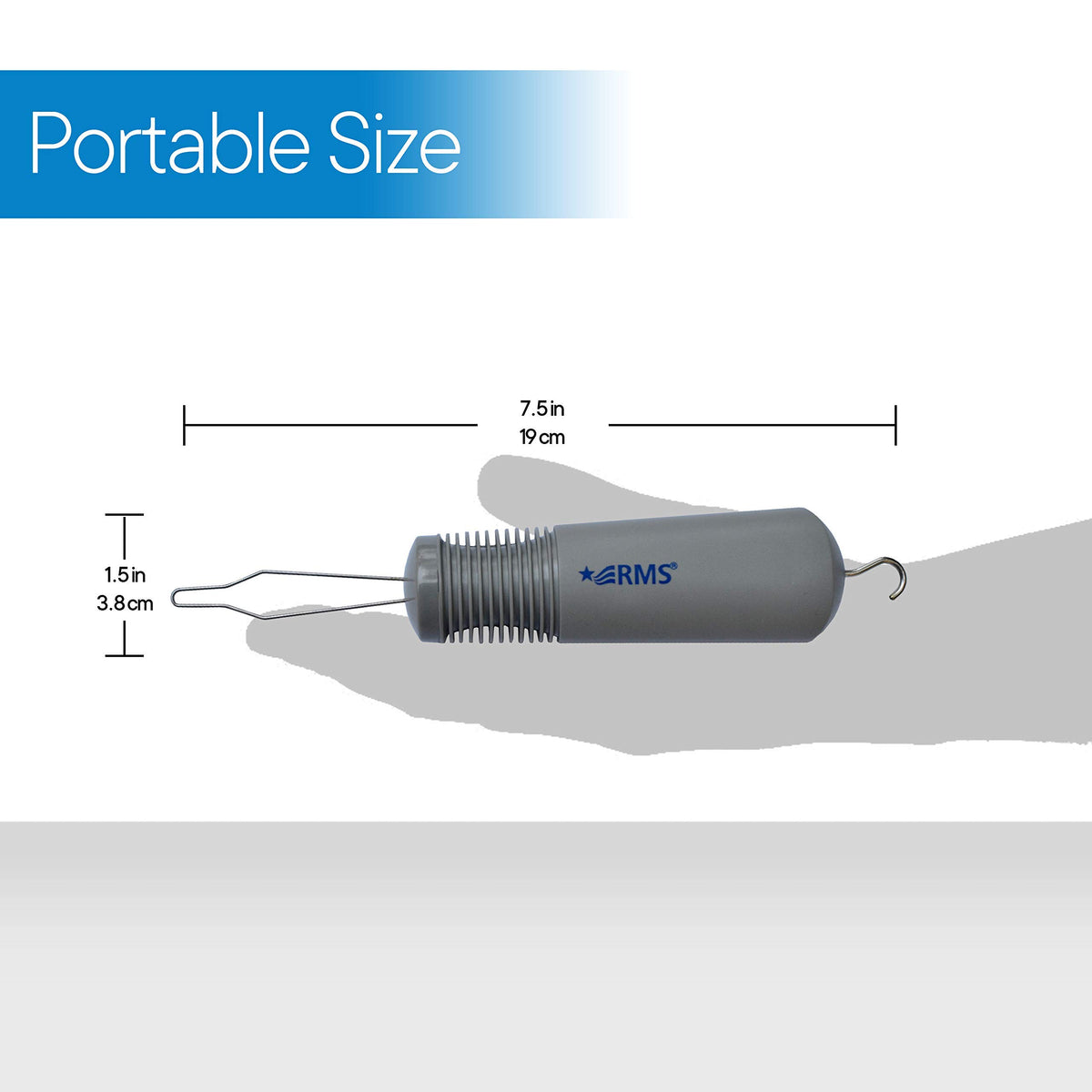 RMS Button Hook with Zipper Pull Button Assist Device with Comfort Grip