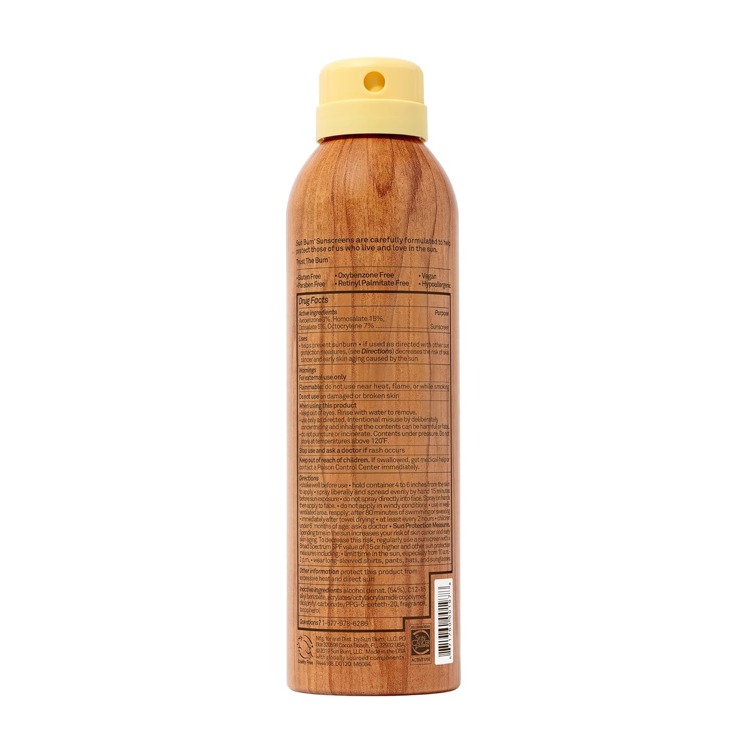 Buy now Sun Bum Original SPF 50 Sunscreen Body Spray - Broad Spectrum Moisturizing Sunscreen with Vitamin E - Hawaii 104 Act Compliant (Made without Octinoxate & Oxybenzone) - 6 oz at indiglob india