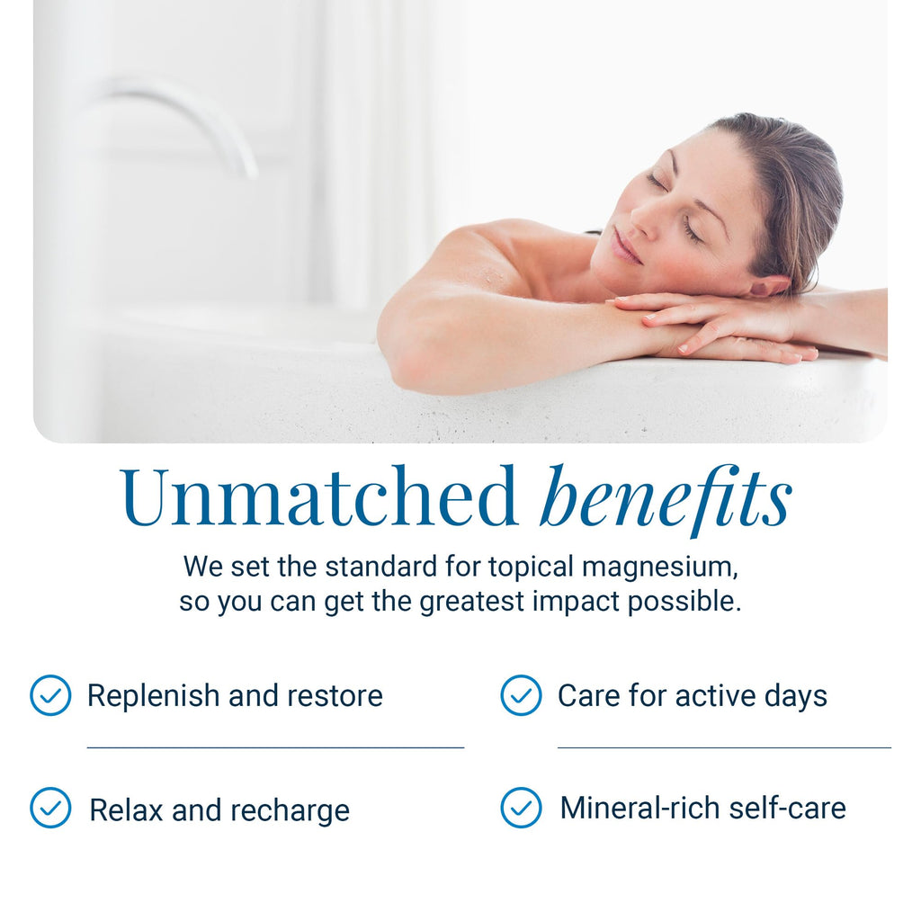Ancient Minerals Magnesium Bath Flakes, Epsom Salt Alternative, 1.65lb | Pure Zechstein magnesium chloride flakes for soaking & whole-body replenishment. 1.65 lb resealable bag.