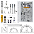 Nicpro 22 PCS Compass Geometry Tools with Case, Drafting Tool Geometry Set