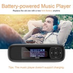 Buy now AGPTEK U3 USB Stick Mp3 Player, 8GB Music Player Supports Replaceable AAA Battery, Recording, FM Radio, Expandable Up to 128GB, Black at indiglob india