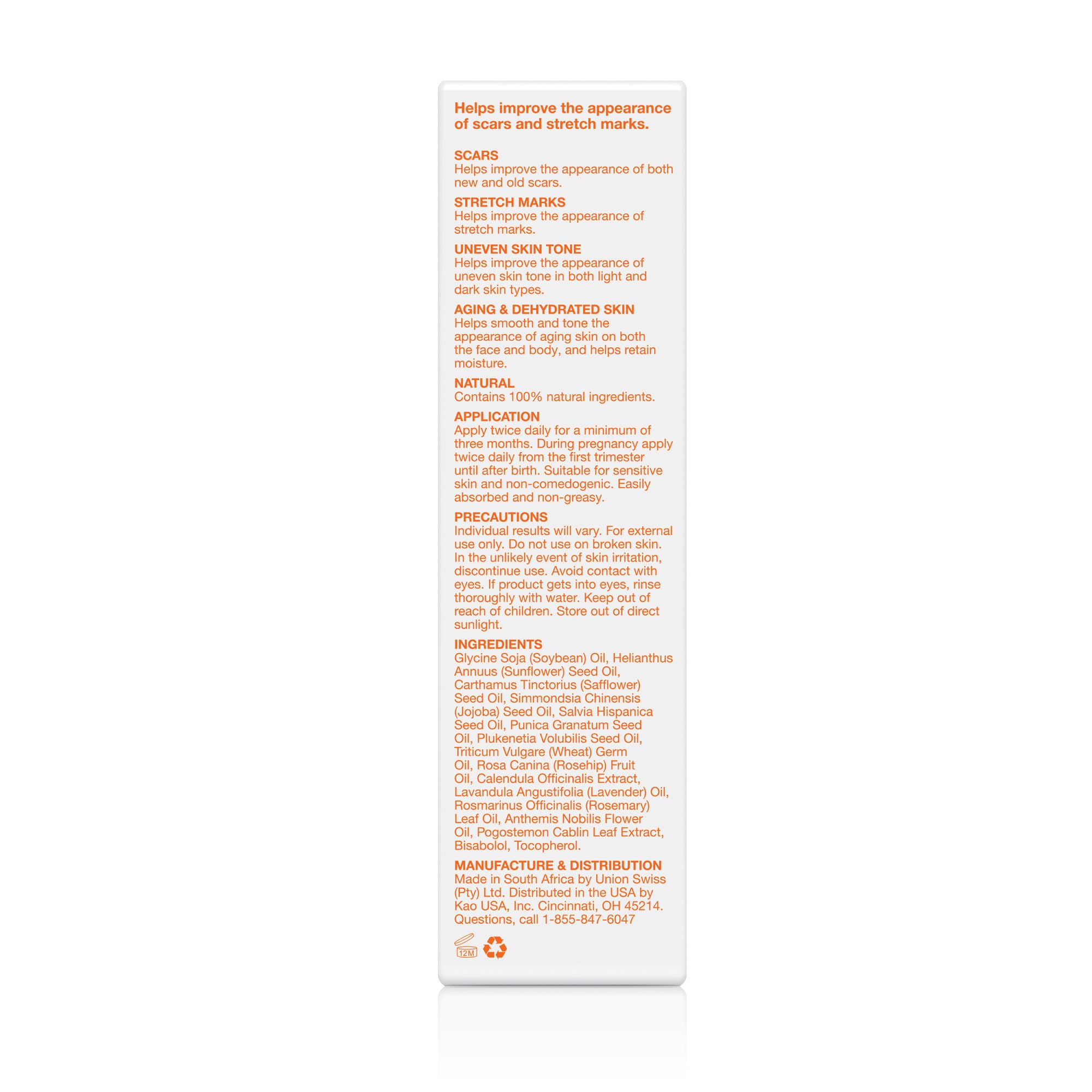 Bio-Oil Fragrance-Free Body Oil Serum for Scars & Stretch Marks, 6.7 fl oz | Dry Skin Moisturizer, Rosehip & Chamomile Oils, Scar Treatment, Stretch Mark Oil, Sensitive Skin Safe, Face and Body