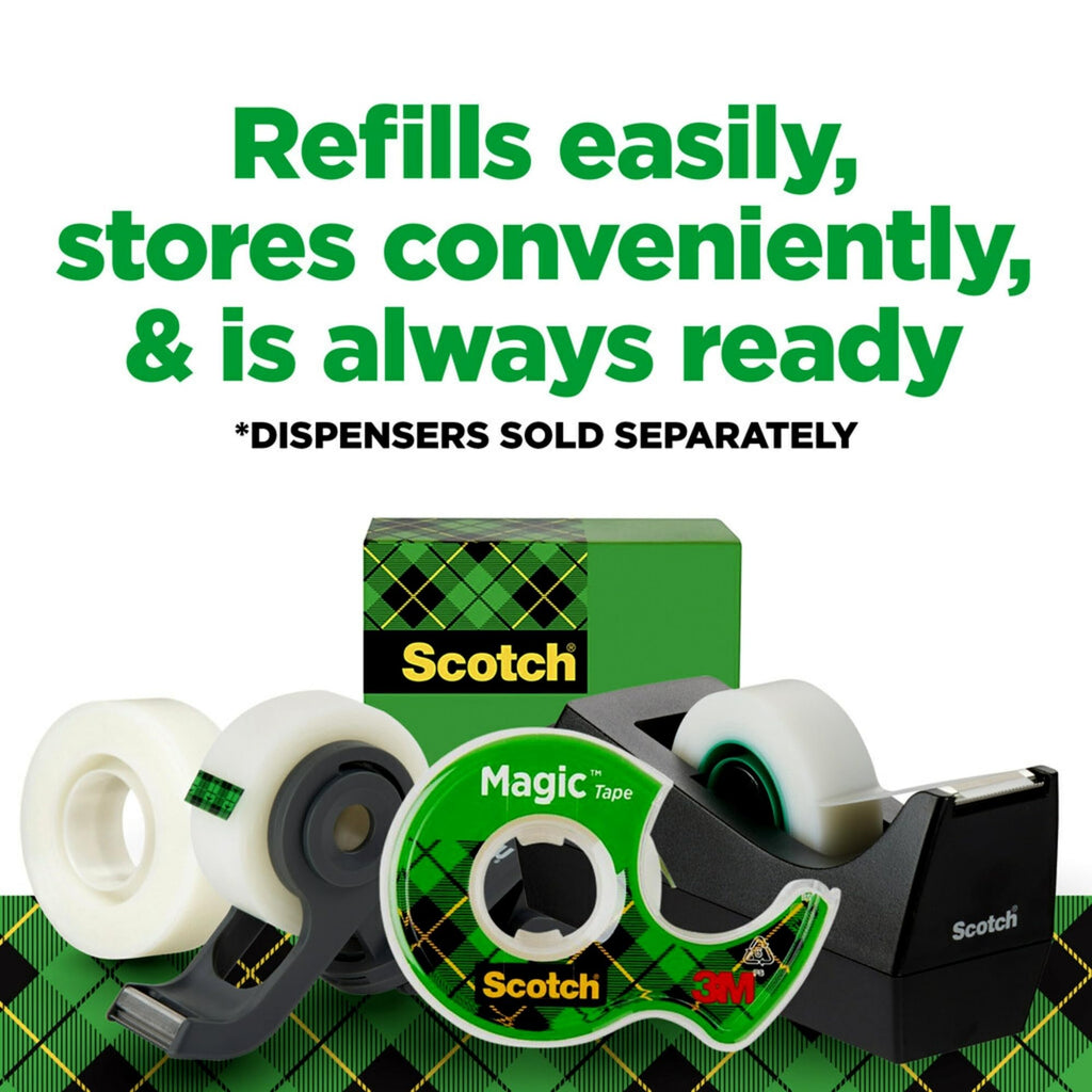 Scotch® Magic™ 810 Tape, 3/4" x 800", Pack of 6 Rolls