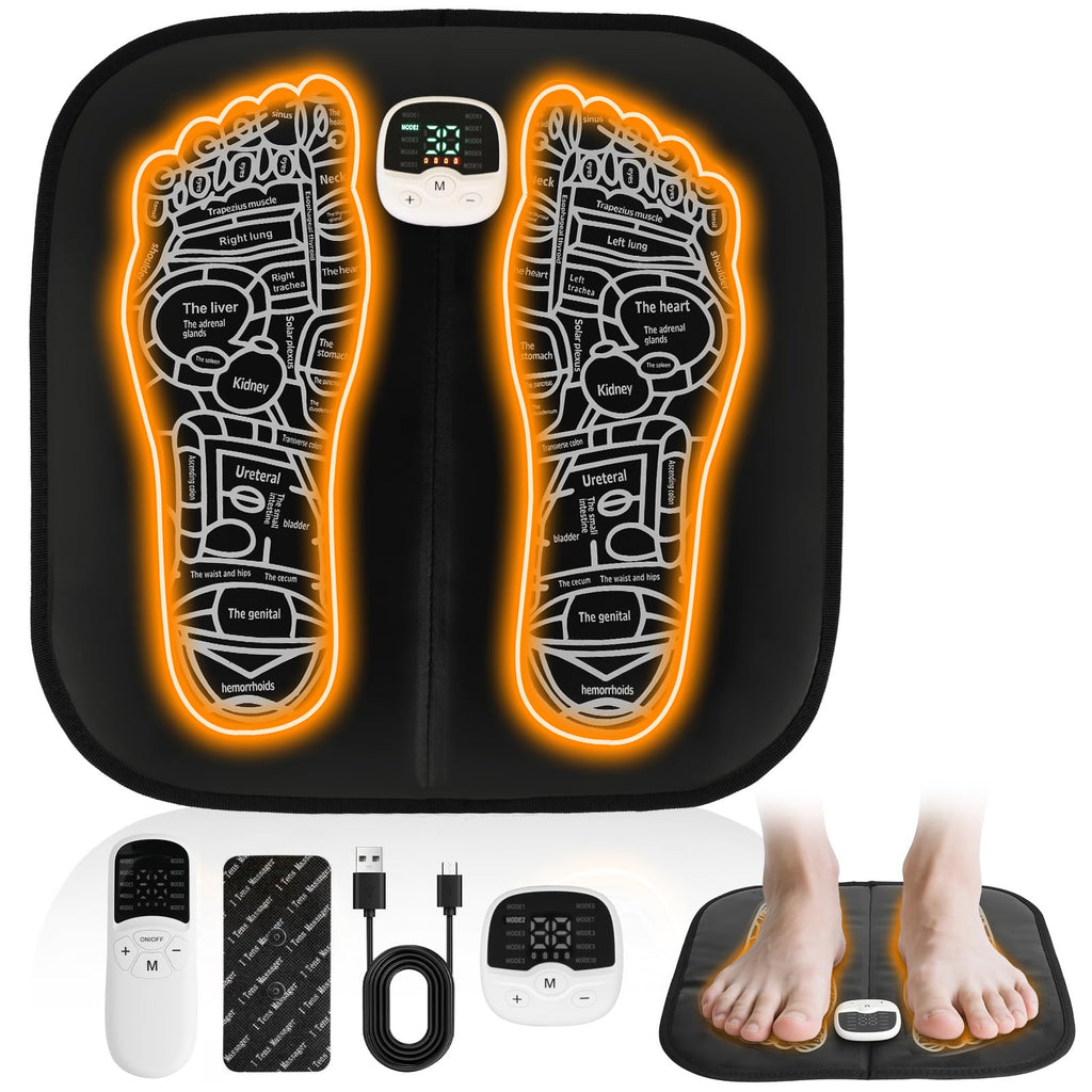 Transcutaneous Electrical Nerve Stimulator for Pain Relief,EMS Foot Stimulator Temporarily Reduce Lower Extremity Pain, EMS Foot Massager for Increase Local Blood Circulation.