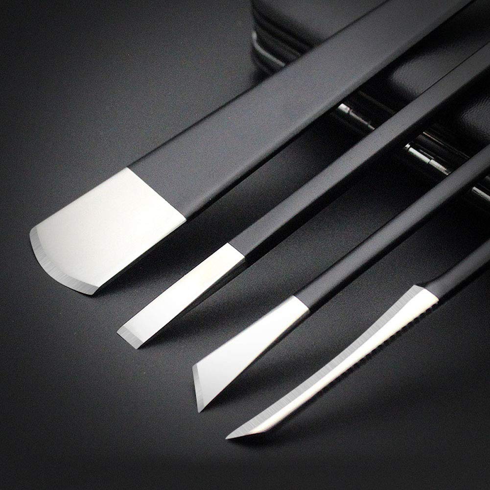 Buy now Pedicure Knife Set, 4Pcs Professional Stainless Steel Ingrown Toenail Knife Tools with Storage Bag Nail Knives Cuticle Remover for Feet Ingrown Toe Nail Correction Pedicure Tools Kit at indiglob india