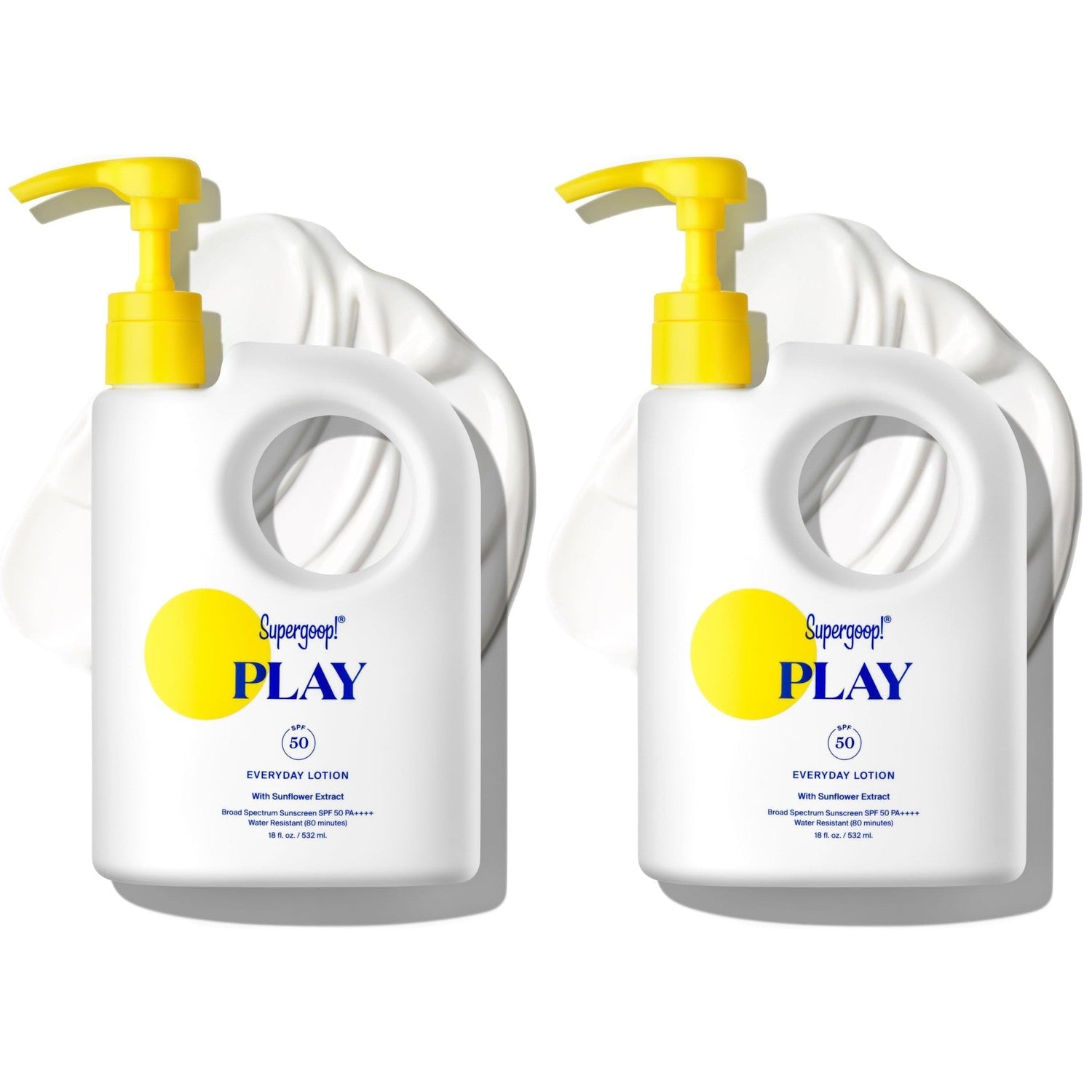 Supergoop! PLAY Everyday Lotion SPF 50 - Broad Spectrum Body & Face Sunscreen - Great for Active Days - Fast Absorbing, Water & Sweat Resistant - 18 fl oz