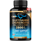 Glucosamine Chondroitin MSM Collagen - Joint Supplements 2800 mg - 120 Caps