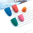 Medsuo 5pcs Rubber Thimbles for Finger Tips Protector, Paper Sorting