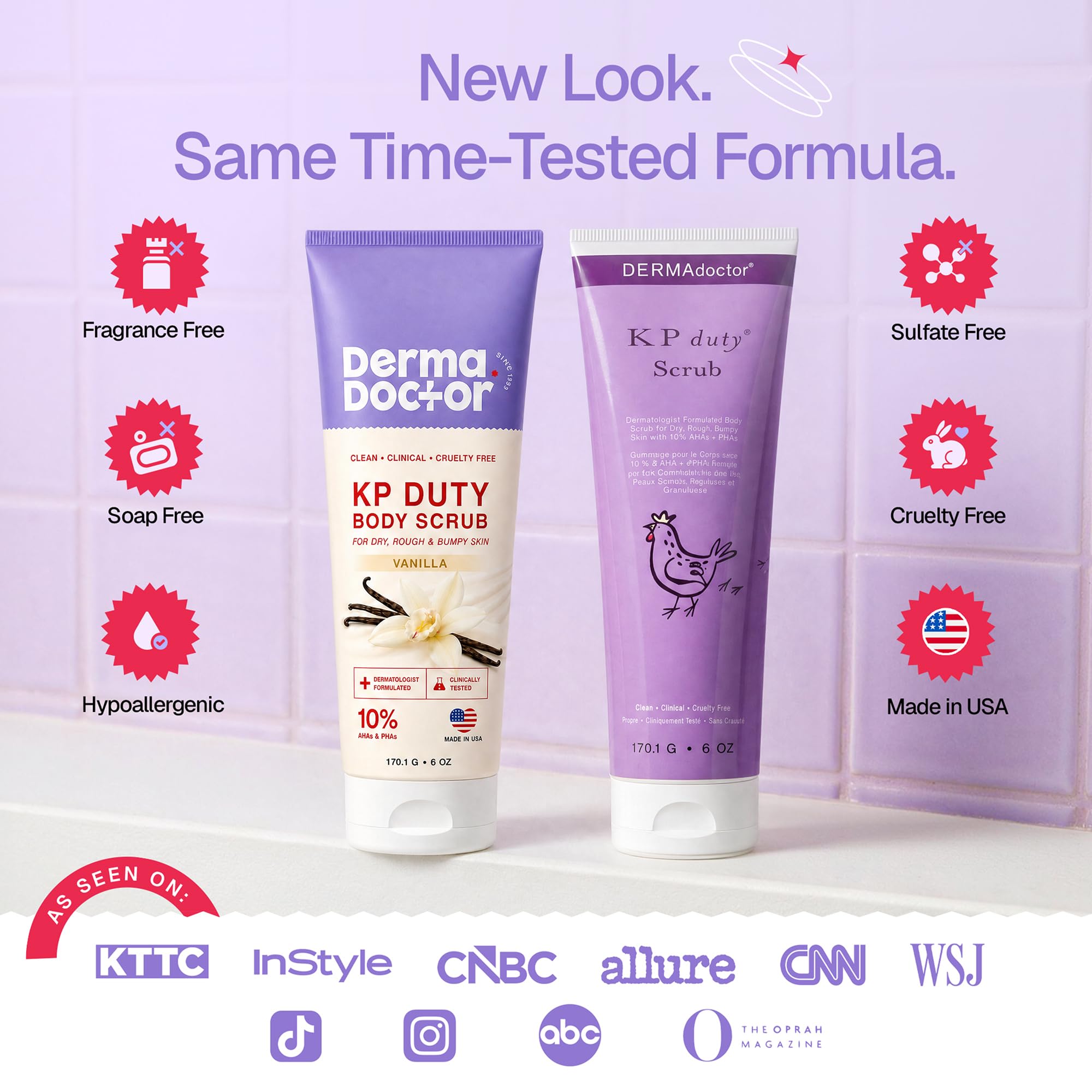 DERMAdoctor KP Bump Eraser Body Scrub, 10% AHAs + PHAs, Rough & Bumpy Skin