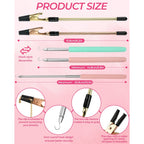 4 PCS Bracelet Helper Tool, Quick Release Fastener Helpers Tool Hooks for Necklace, Jewelry, Watch, Portable Bracelet Assistance Tool to Put on Yourself, Clip, Clasp Helper with Non-Slip Rubber Tips.