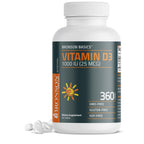 Bronson Vitamin D3 1000 IU (25mcg) Low Dose Vitamin D, 360 Tablets