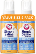 Buy now Arm & Hammer Simply Saline Daily Care Nasal Mist 4.4oz, Saline Nasal Spray, Drug-Free, 2-Pack Default at indiglob india