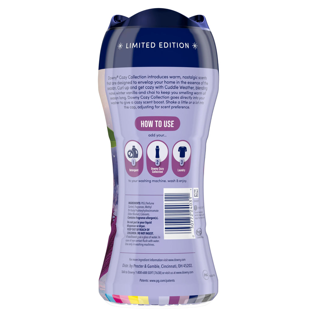 Downy In-Wash Laundry Scent Booster Beads, Long-Lasting Cuddle Weather Scent Beads, 7.8 oz