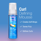 Lottabody Wrap Me Foaming Mousse with Coconut & Shea Oils, Lightweight Moisture-Rich Curl-Defining & Frizz-Control Styling Mousse for Natural Curly, Coily & Relaxed Hair, 7 oz