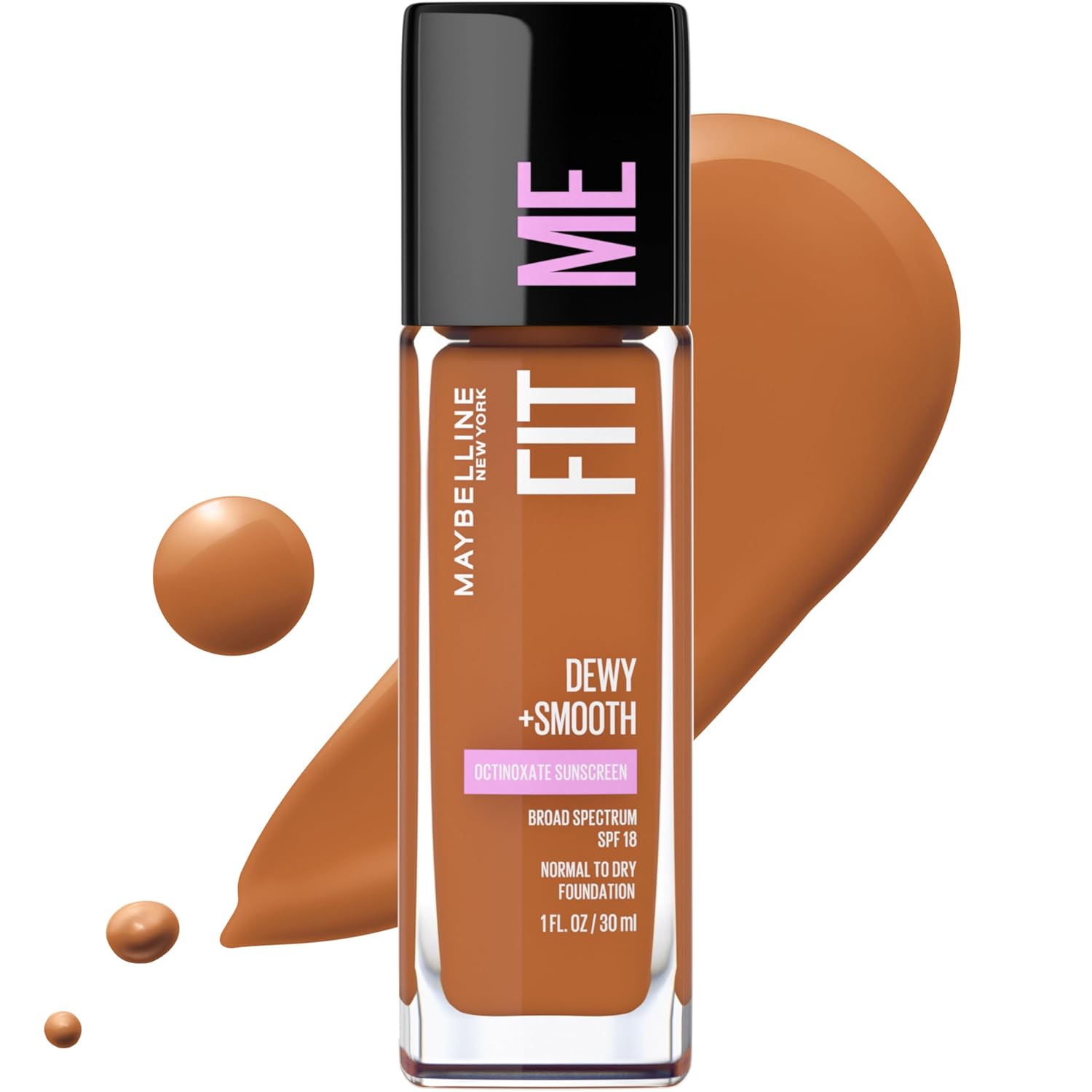 Buy now Maybelline Fit Me Dewy + Smooth Liquid Foundation Makeup, Fair Porcelain, 1 Count (Packaging May Vary) 360 MOCHA 0.01 Fl Oz (Pack of 72) at indiglob india