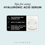 Asterwood Pure Hyaluronic Acid Serum for Face, Anti-Aging & Hydrating | Deep Hydrating, Plumping & Smoothing Serum, Cruelty-Free, Fragrance-Free & Vegan, 8 Fl Oz