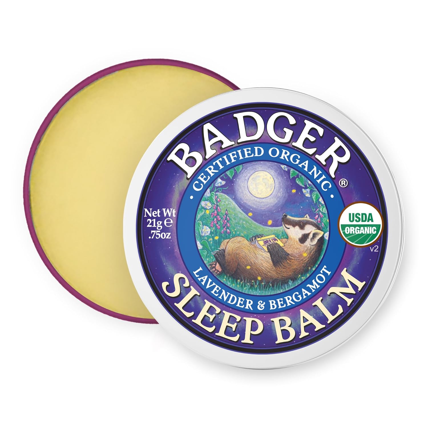 Buy now Badger - Natural Sleep Balm, Lavender & Bergamot, Relaxing and Calming Balm for Children and Adults, 2 oz 0.75 Ounce (Pack of 1) at indiglob india