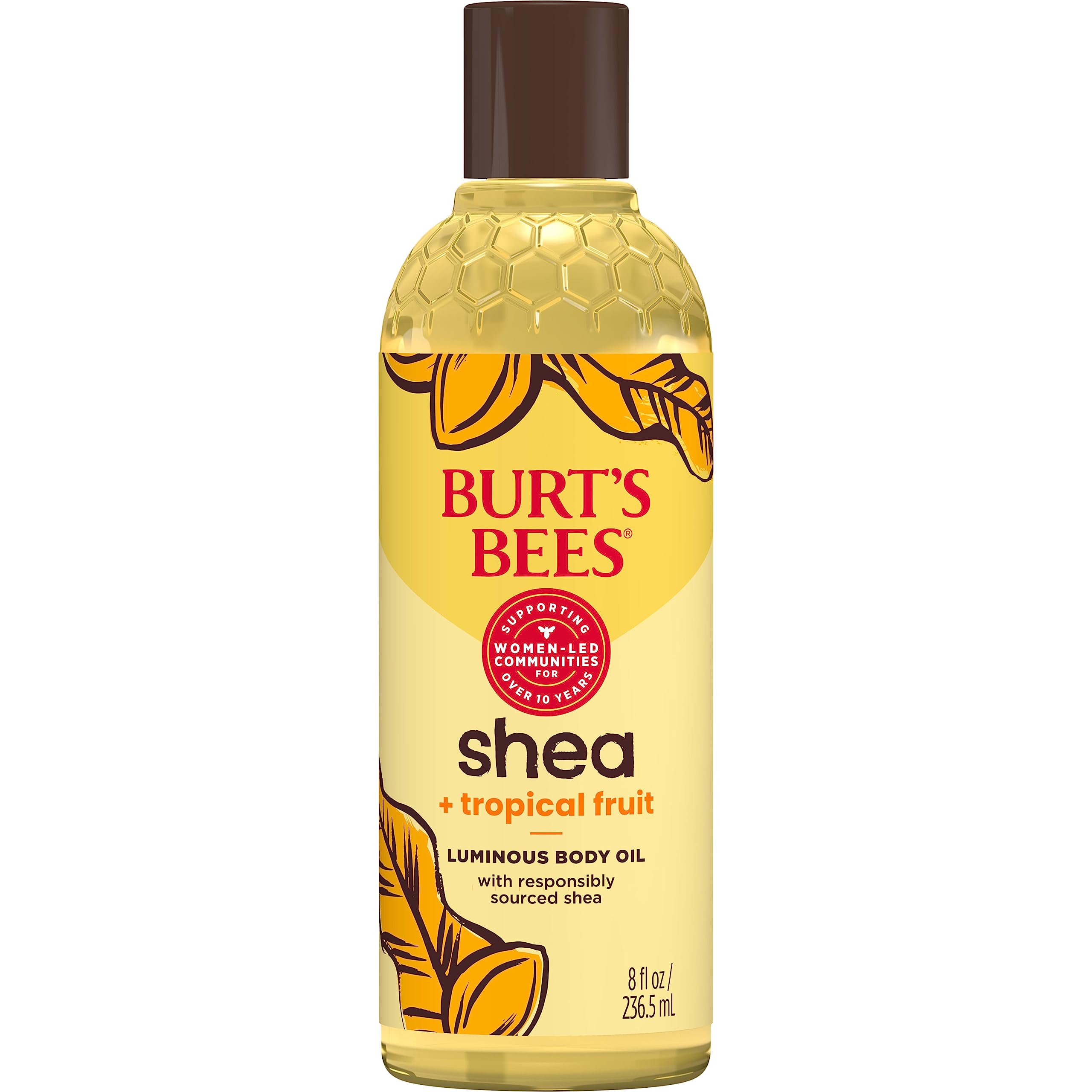 Buy now Burt's Bees Shea + Tropical Fruit Luminous Body Oil, Non-Greasy, Antioxidant Rich for Glowing Skin, Non-Irritating, Natural Origin Skin Care, 8 oz. at indiglob india
