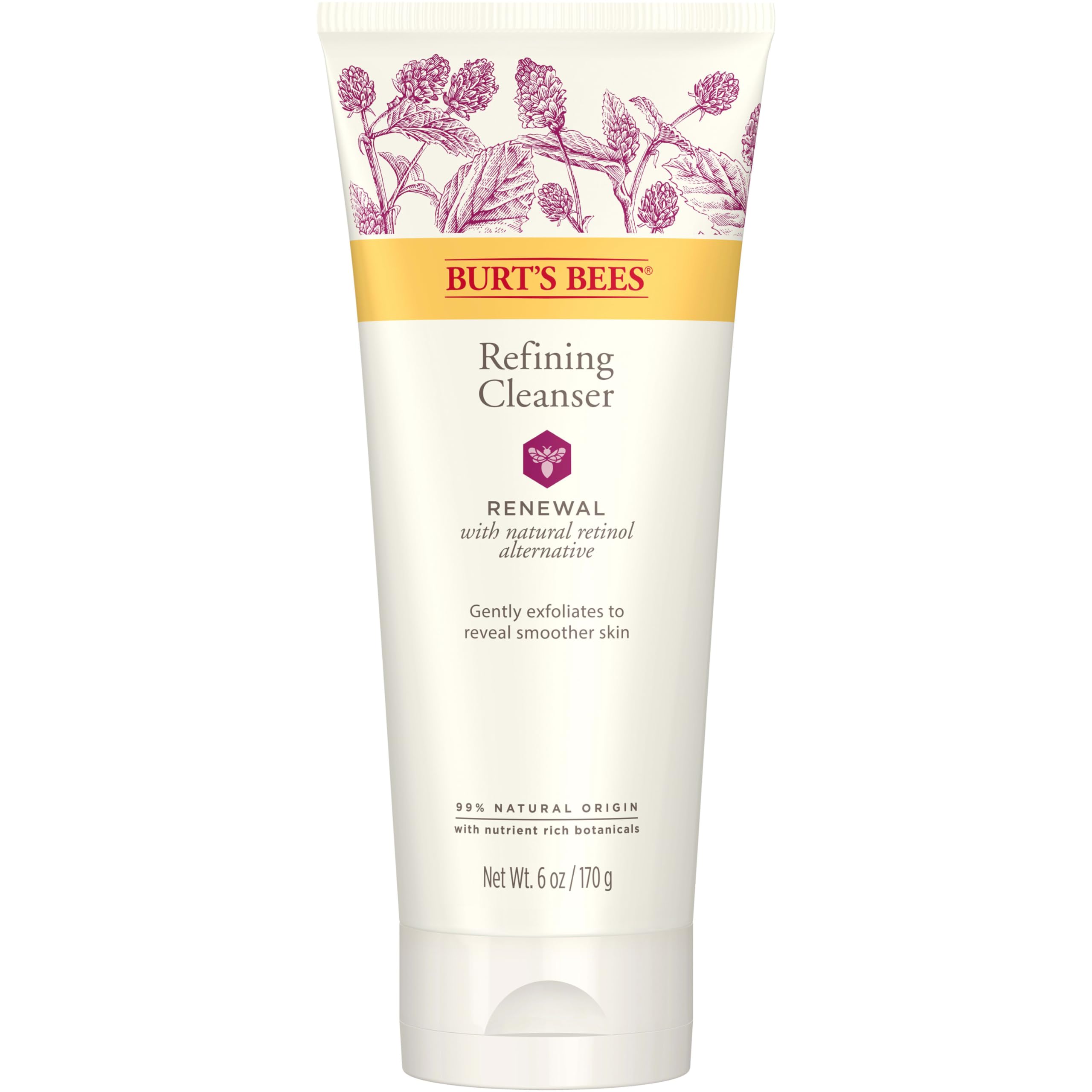 Buy now Burt's Bees Renewal Refining Cleanser with Bakuchiol Natural Retinol Alternative, 6 Oz (Package May Vary) at indiglob india