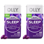 OLLY Ultra Strength Sleep Softgels, Drug Free Nighttime Support* - 60 Count