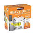 KIRKLAND SIGNATURE Compactor Kitchen Trash Bag with Gripping Drawstring Secure Full Size, New Edition