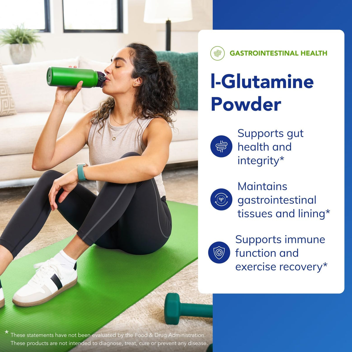 Pure Encapsulations L-Glutamine Powder, 8 Ounces