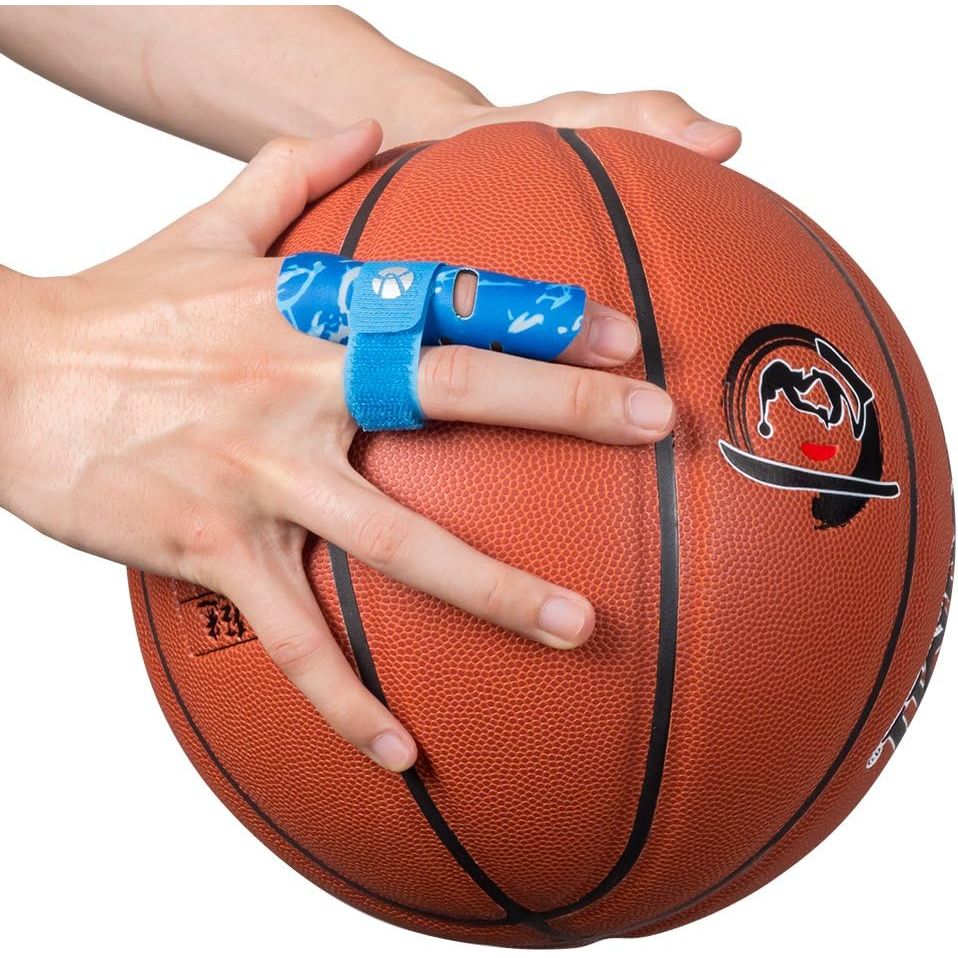 Buy now Kuangmi Finger Sleeve Support Protector Finger Splint Brace Use for Pain Relief and Preventing Sports Injuriesï¼ˆS/M, Blue at indiglob india