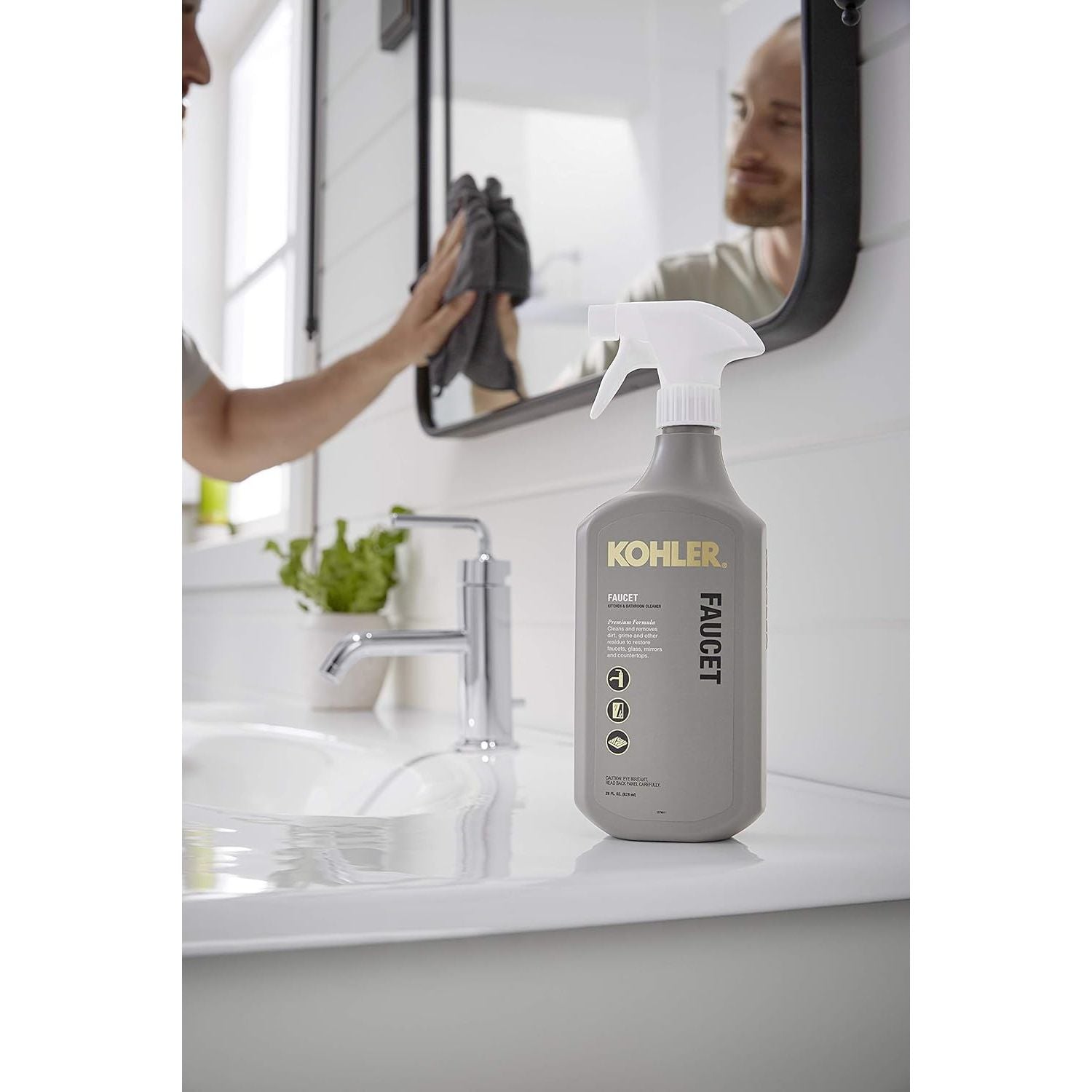 Buy now Kohler K-EC23723-NA Faucet Cleaner, Kitchen and Bathroom Cleaner, 28 FL Oz at indiglob india