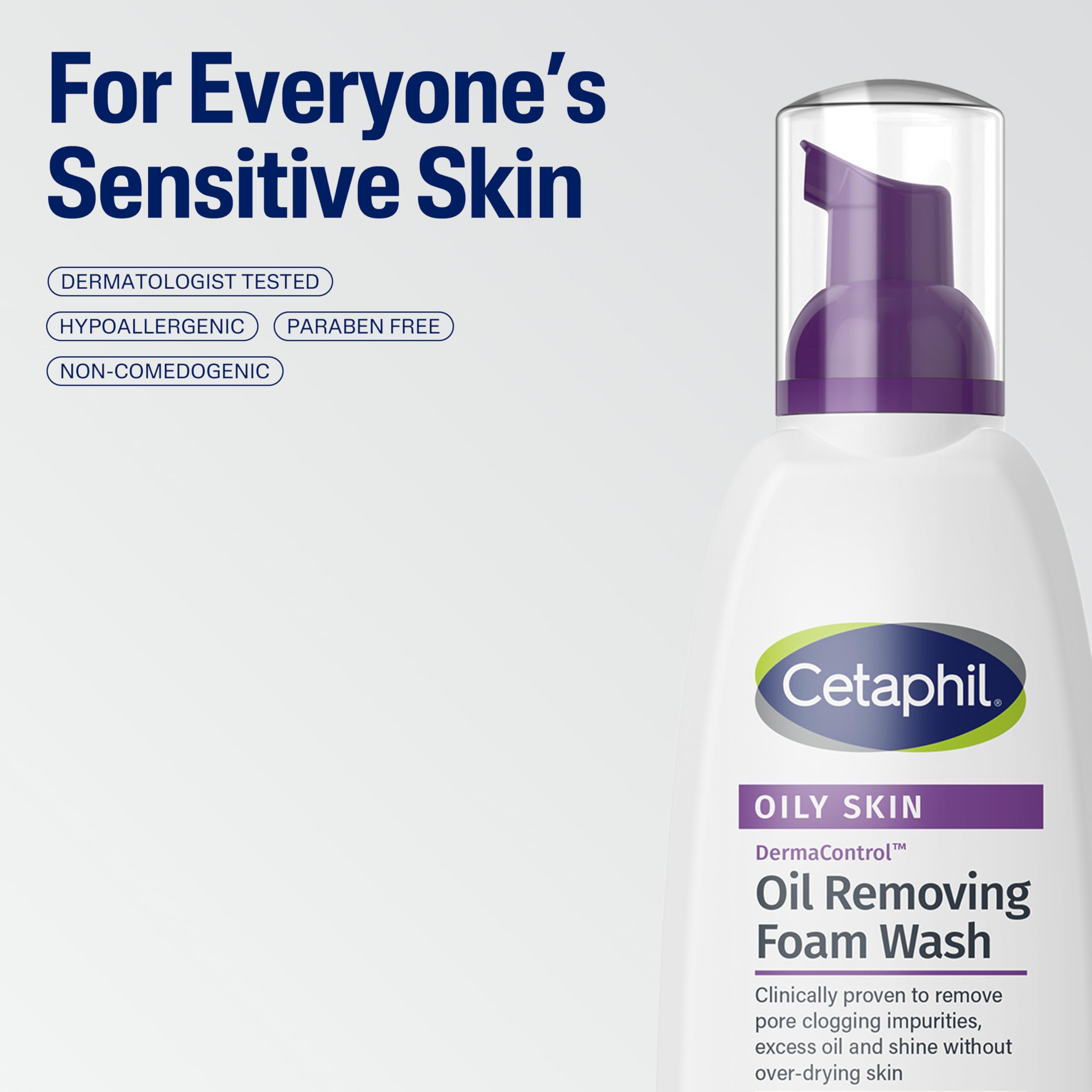 Buy now Cetaphil Pro Oil Removing Foam Wash, Foaming Facial Cleanser, Fragrance Free Formula Suitable for Sensitive Skin, 8 Fluid Ounce (Pack of 3) at indiglob india