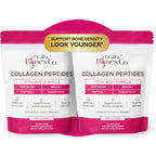 Collagen Peptides Powder, FORTIBONE®, FORTIGEL®, VERISOL®, Tendon Support | Premium Bone Health Collagen Peptides Supporting Bone, Joint, Skin, Hair And Nail, Anti Aging, Hydrolyzed Collagen, 90 Serv