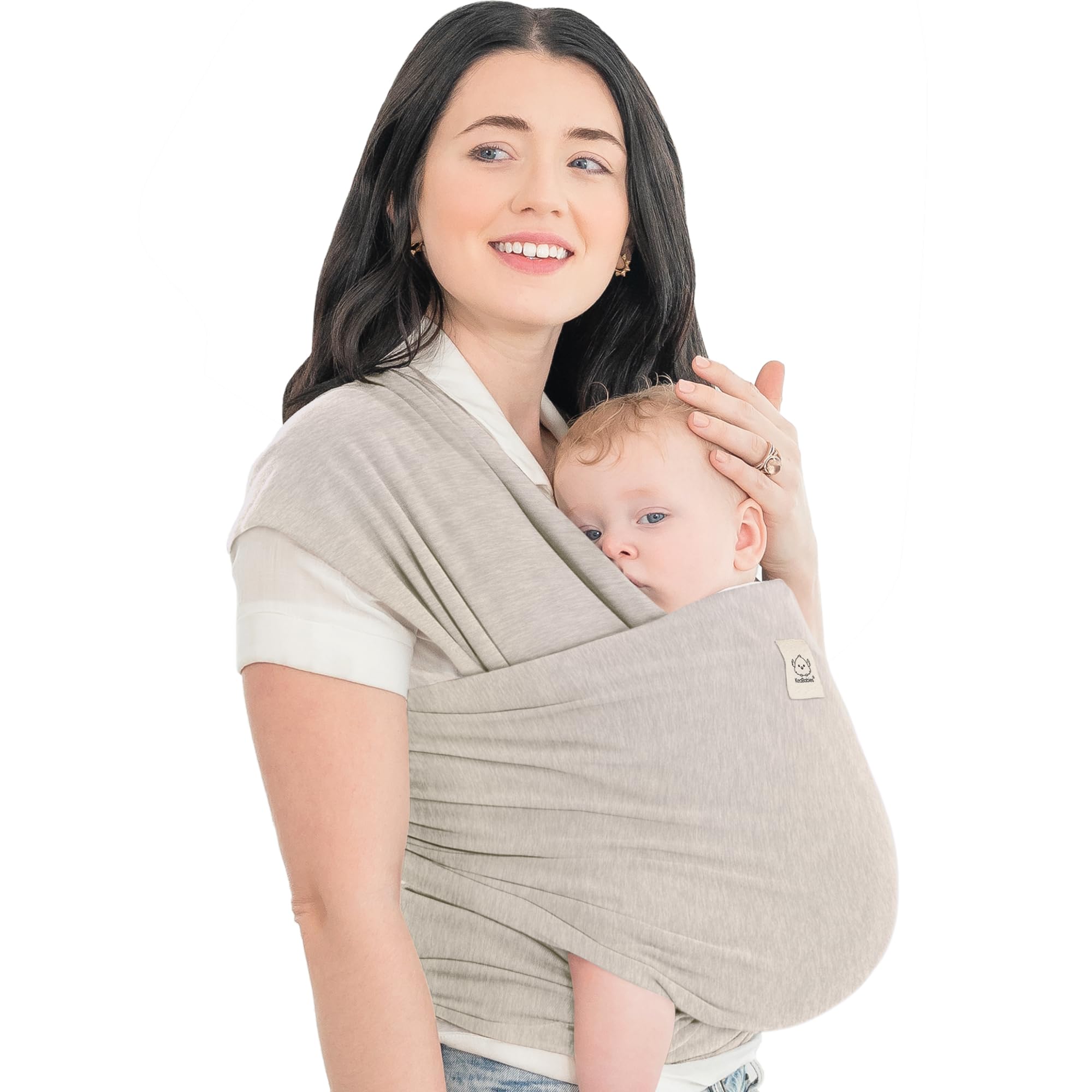 Buy now KeaBabies Baby Wrap Carrier - All in 1 Original Baby Carrier Newborn to Toddler Sling, Easy to Wear, Hands Free Bonding, Lightweight, Breathable Infant Wraps (Classic Gray) at indiglob india