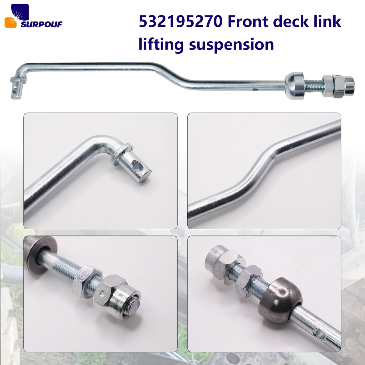 532195270 195270 Front Deck Link Lift Suspension Compatible with Craftsman Husqvarna Mower 532195264、581506902、581506903、58150690
