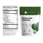 Kate Naturals Organic Spirulina Powder, Nutrient Dense Superfood (8oz) | USDA Certified, Non-GMO, Gluten- Free