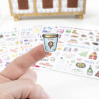 bloom daily planners Holiday Seasonal Planner Sticker Sheets - Vintage Seasonal Sticker Pack - Removable & Repositionable - Over 310 Stickers Per Pack!