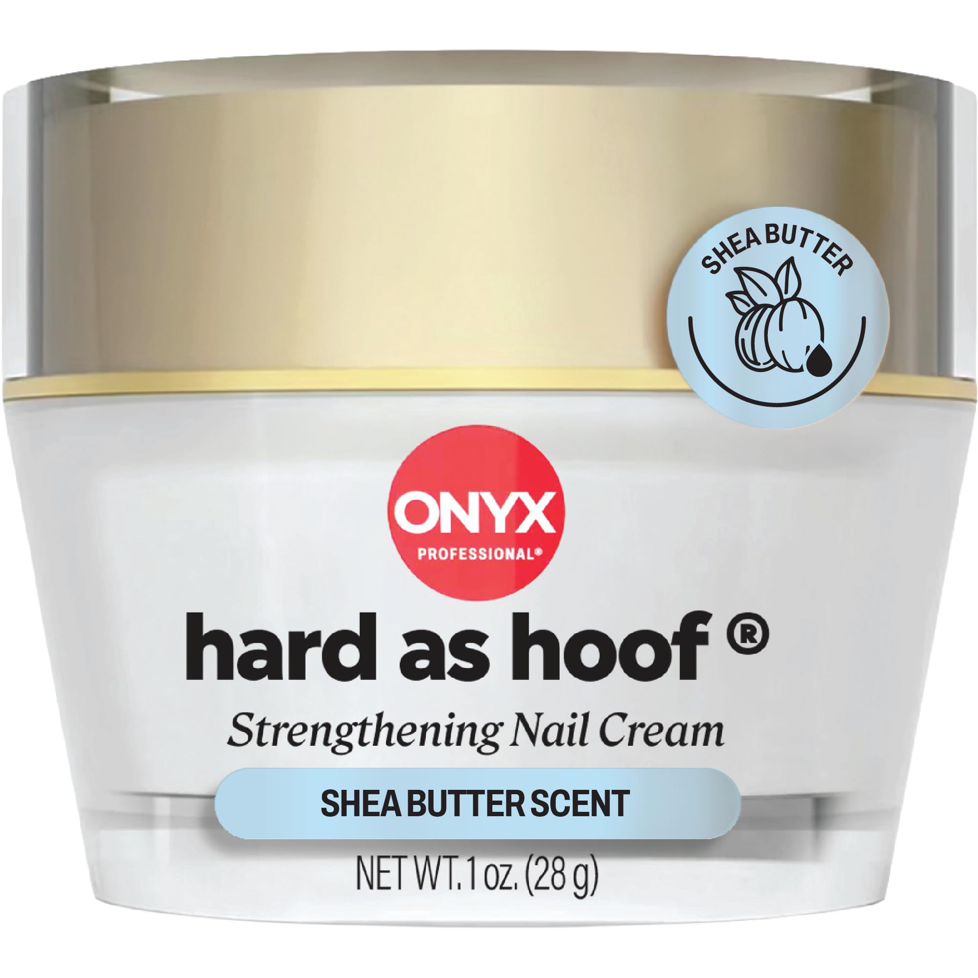 Onyx Professional Hard as Hoof Nail Strengthening Cream, Island Coconut Scent - Nail Growth and Conditioning Cuticle Cream Stops Splits, Chips, Cracks & Strengthens Nails, 1 oz