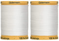 2-Pack - Gutermann Natural Cotton Thread Solids 876 Yards Each - White (800C 5709)