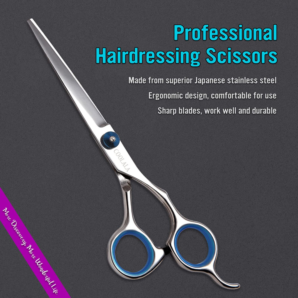 Buy now Stainless Steel Hair Cutting Scissors 6.5 Inch Hairdressing Razor Shears Professional Salon Barber Haircut Scissors, One Comb Included, Home Use for Man Woman Adults Kids Babies at indiglob india