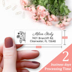 Personalized Return Address Labels - Custom Address Labels & Address Stickers for Envelopes - High Gloss Self-Adhesive Mailing Labels on Sheets (50-1000)