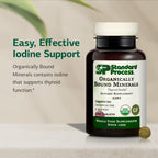Standard Process Organically Bound Minerals, Natural Iodine, 180 Tablets
