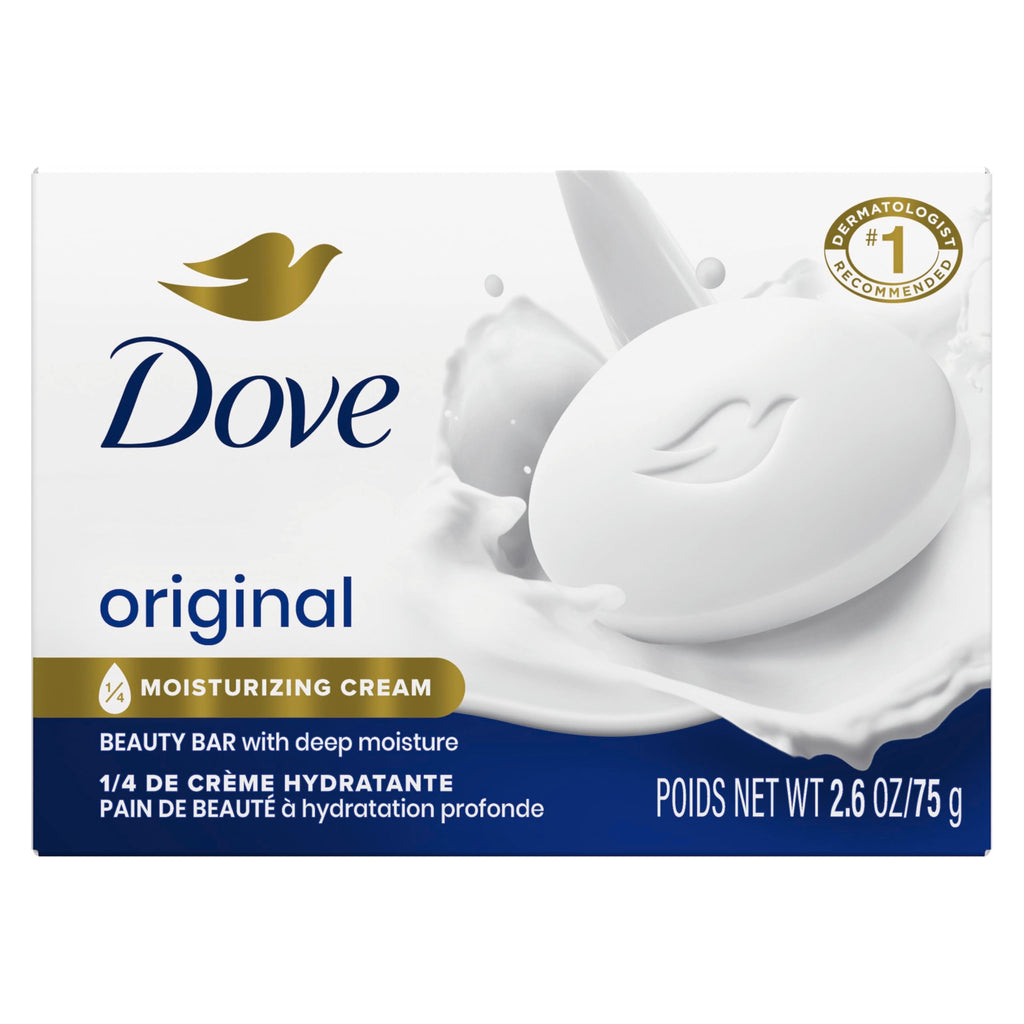 Buy now Dove Beauty Bar Soap Original, for Soft, Smooth Skin, with 1/4 Moisturizing Cream 2.6 oz at indiglob india
