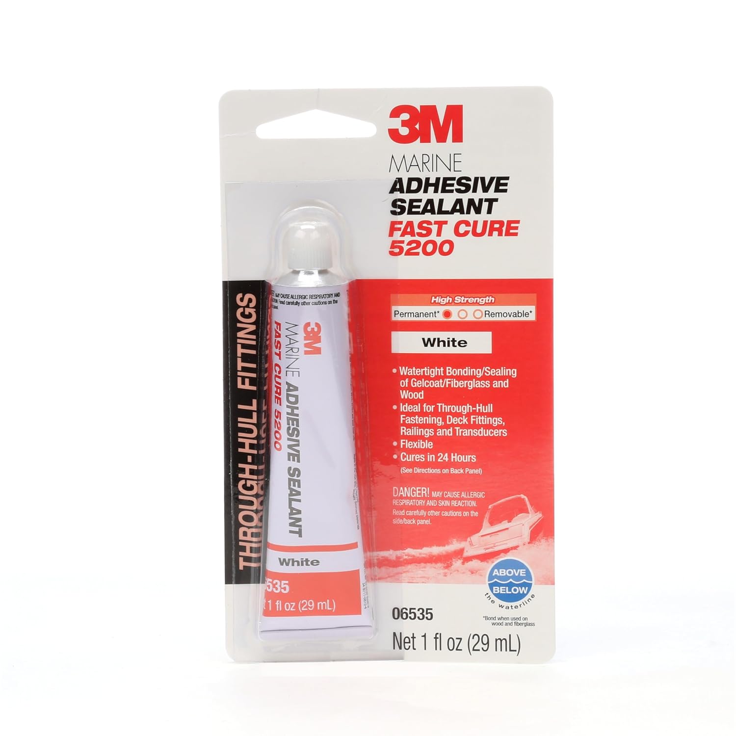 Buy now 3M Marine Adhesive Sealant Fast Cure 5200 (05220) Permanent Bonding and Sealing for Boats and RVs Above and Below the Waterline Waterproof Repair, White, 3 fl oz Tube 1 fl oz Tube 5200FC Adhesive Sealant at indiglob india