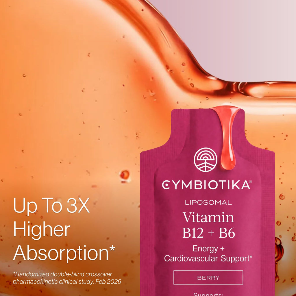 CYMBIOTIKA Liposomal B12 + B6 for Energy, Brain & Nerve Support