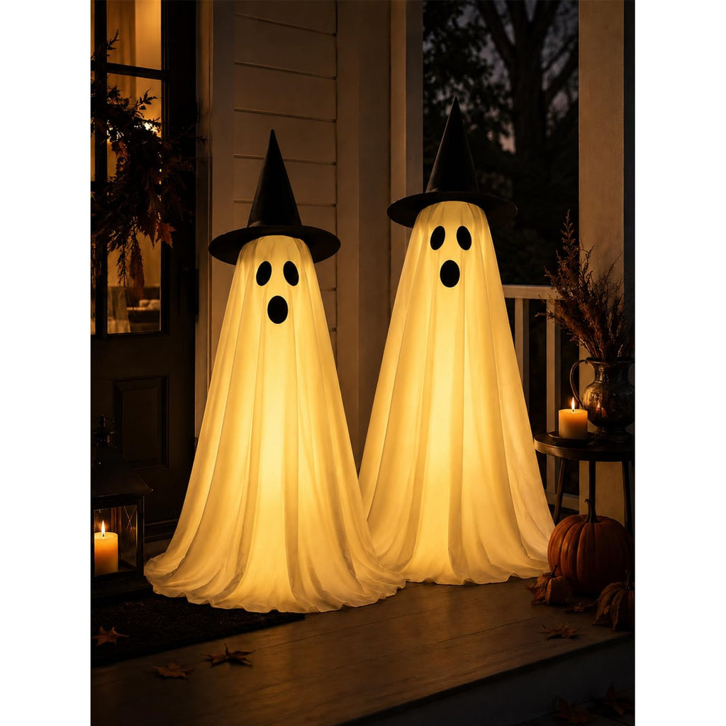 2Pcs Halloween Decorations Outdoor, Ghost Halloween Party Decoration Indoor