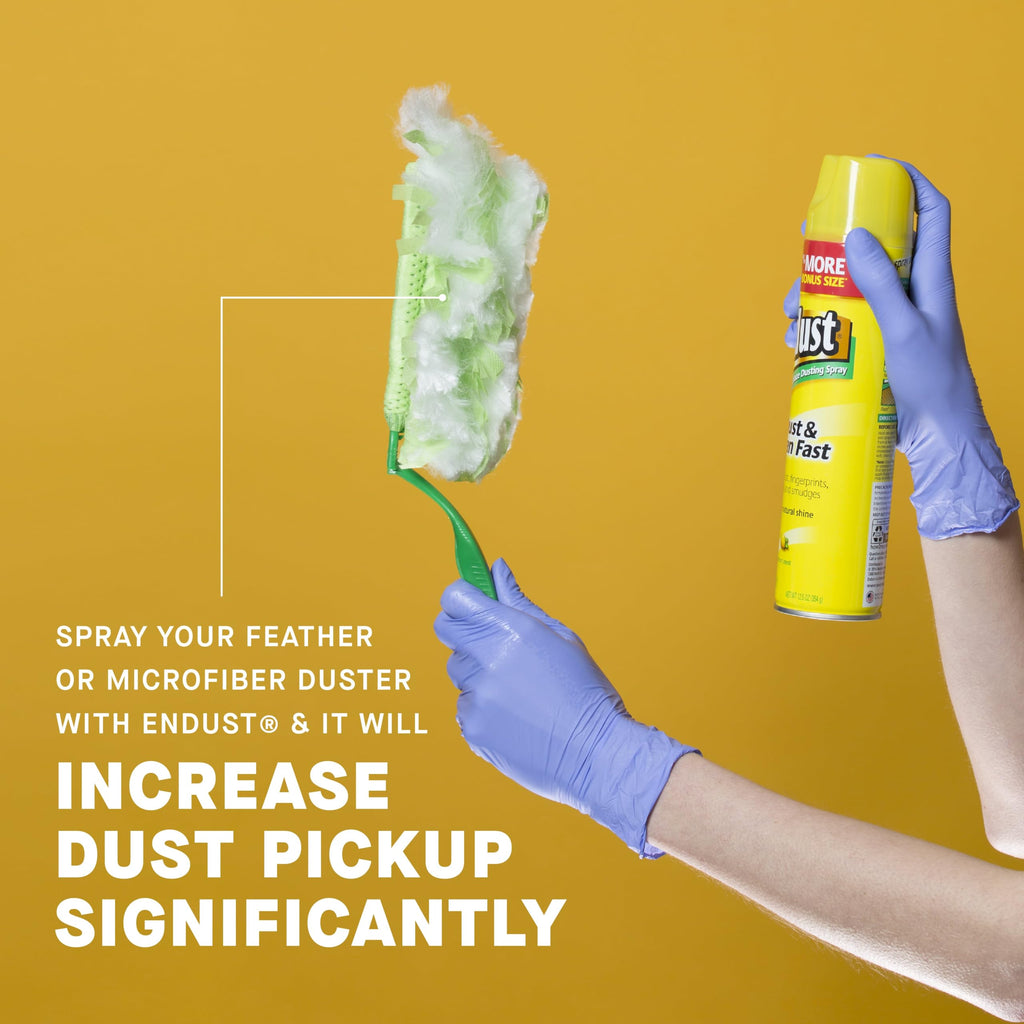 Endust Lemon Zest Multi-Surface Dusting and Cleaning Spray, Lemon Zest, 3-Pack