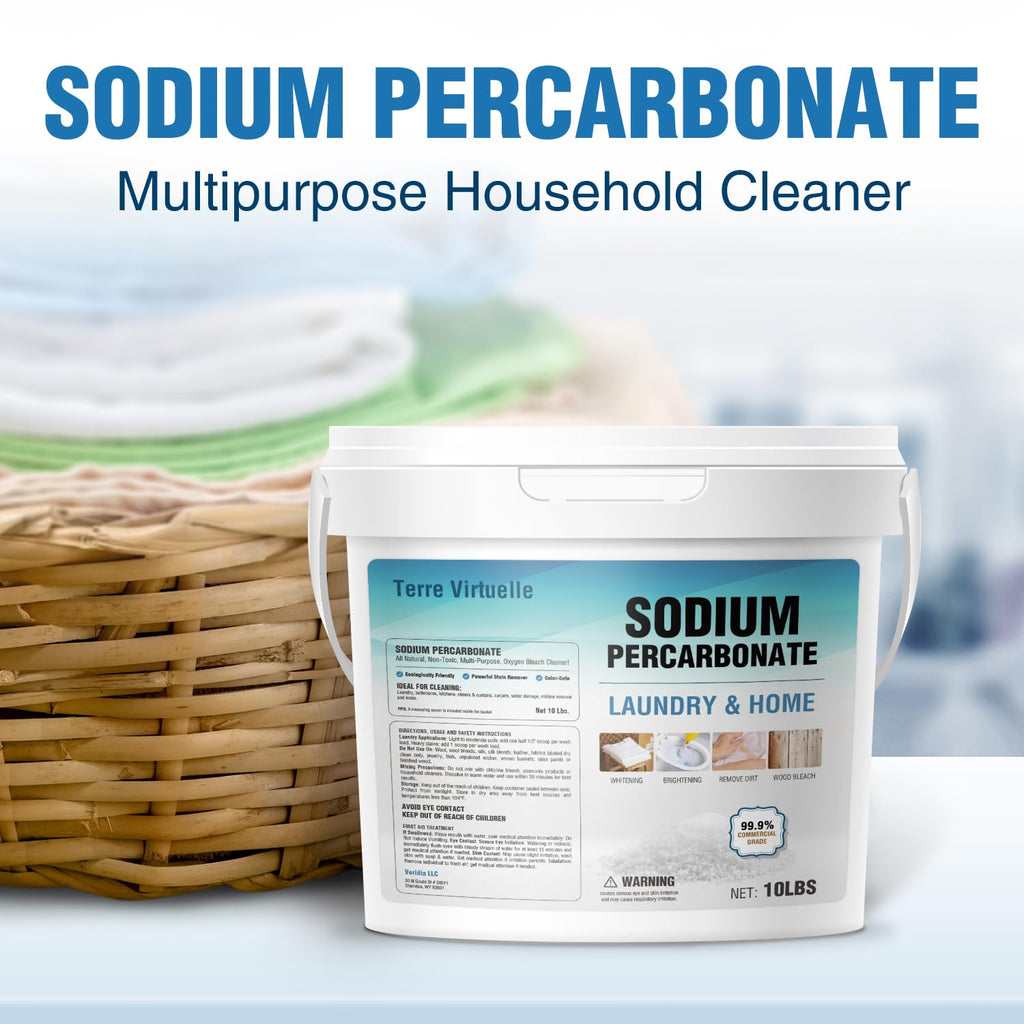 10LBs Sodium Percarbonate – Oxygen Bleach Powder & Laundry Booster