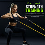 Resistance Bands with Handles, 150 lbs Premium Natural Latex - Set of 5